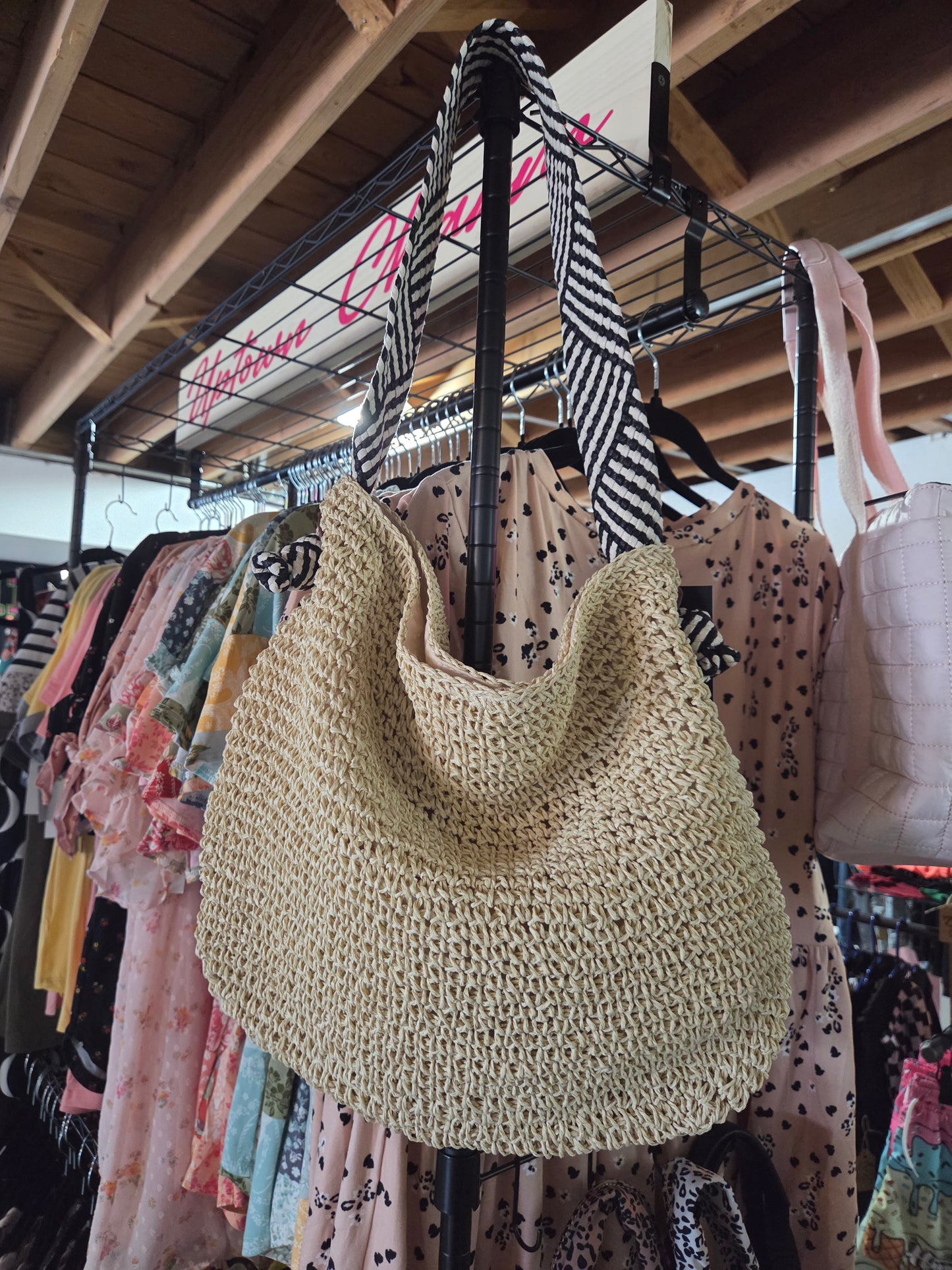 Tan Woven Purse