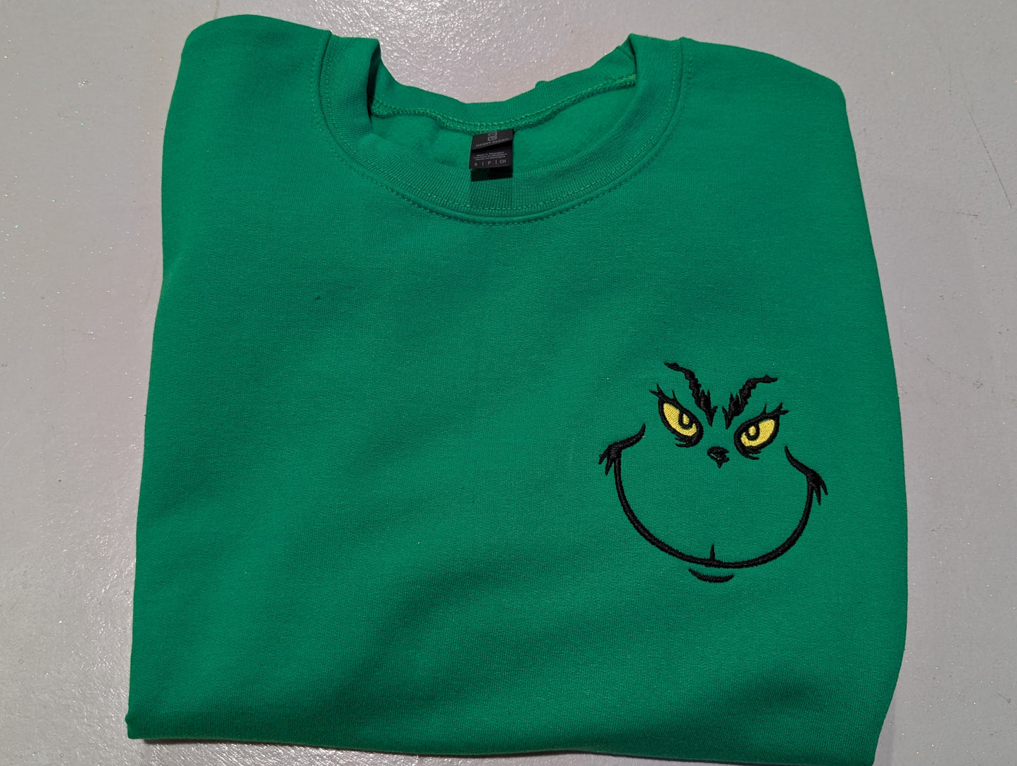 Green Man Embroidery Sweater
