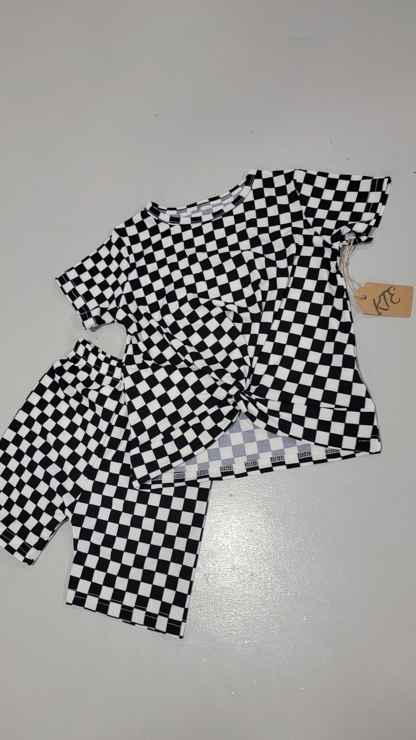 Girls Checkered Set