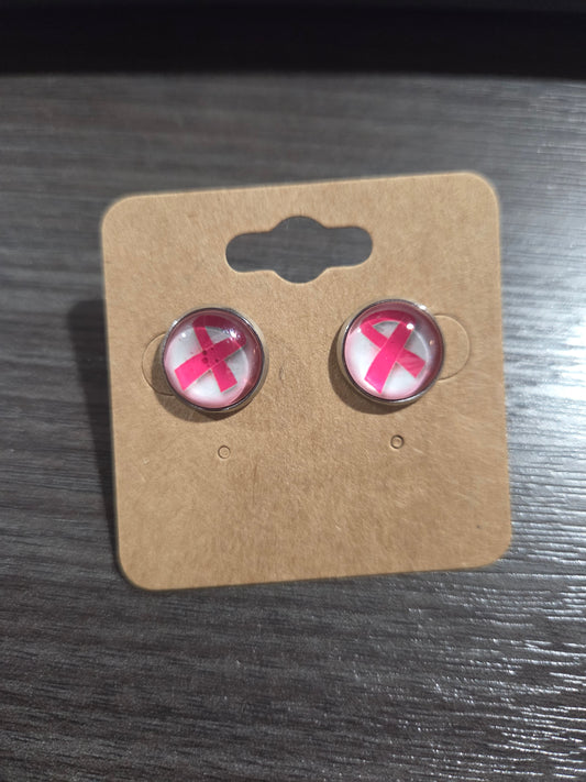 Cancer Ribbon Studs