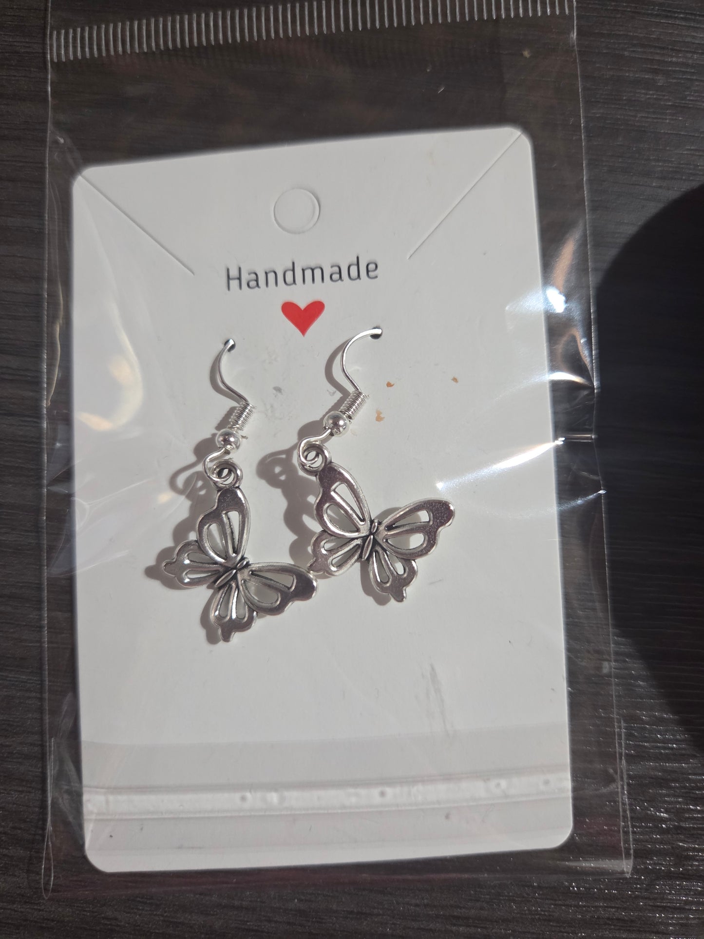 Silver Butterfly Earrings