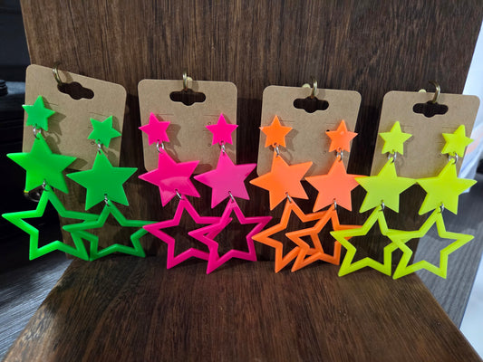 Neon Star Dangle