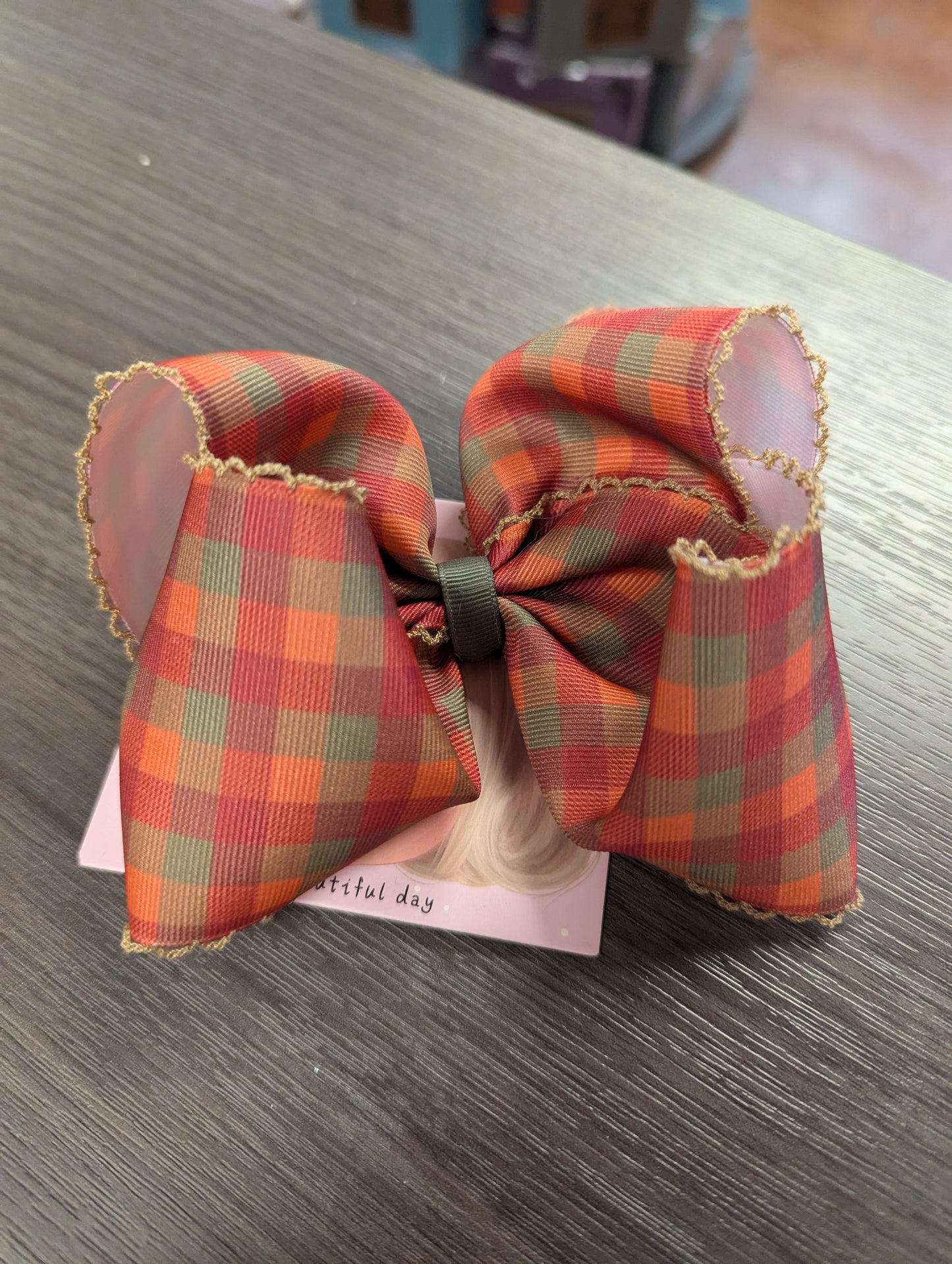 Fall Plaid Bow
