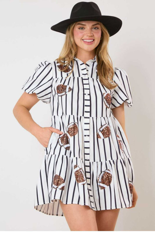 Stripped Football Dress