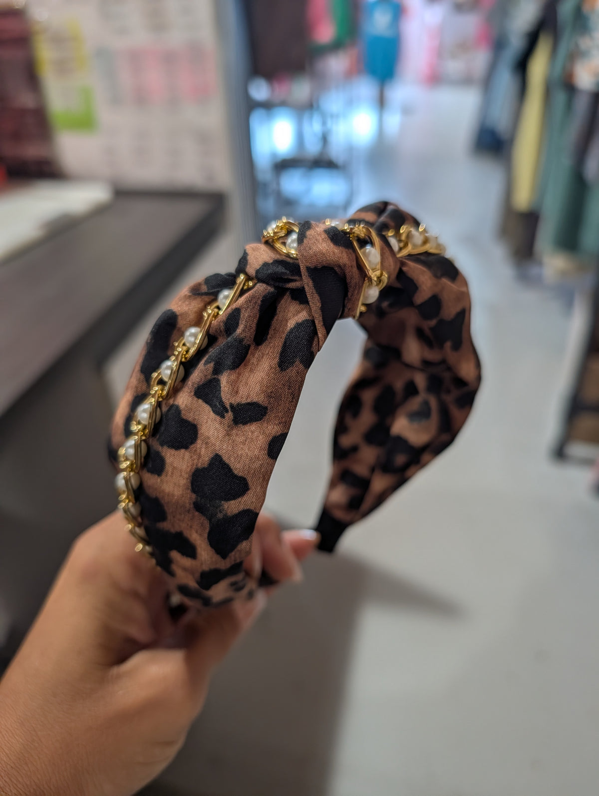Leopard Chain Headband