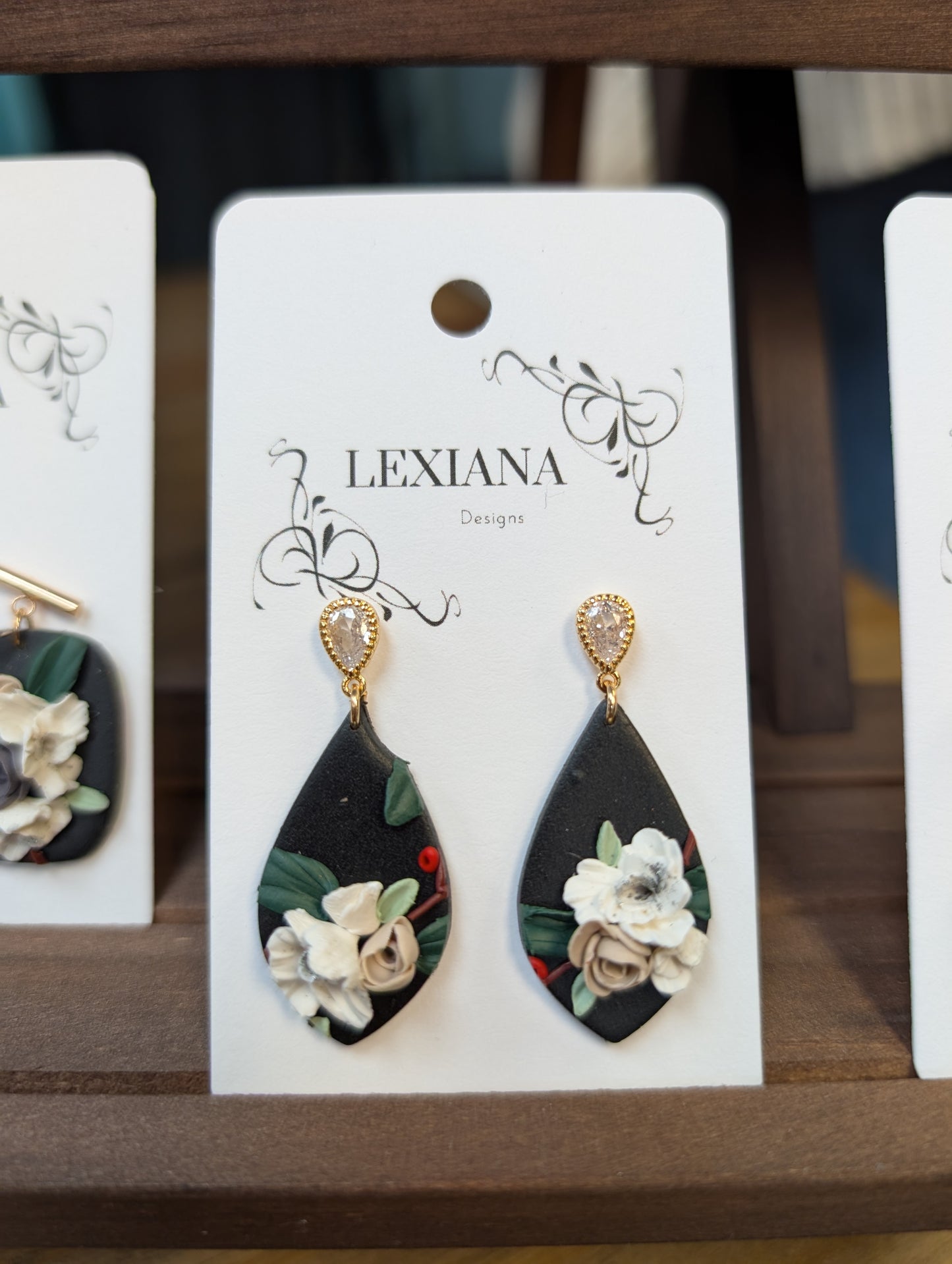 Floral Teardrop Dangle