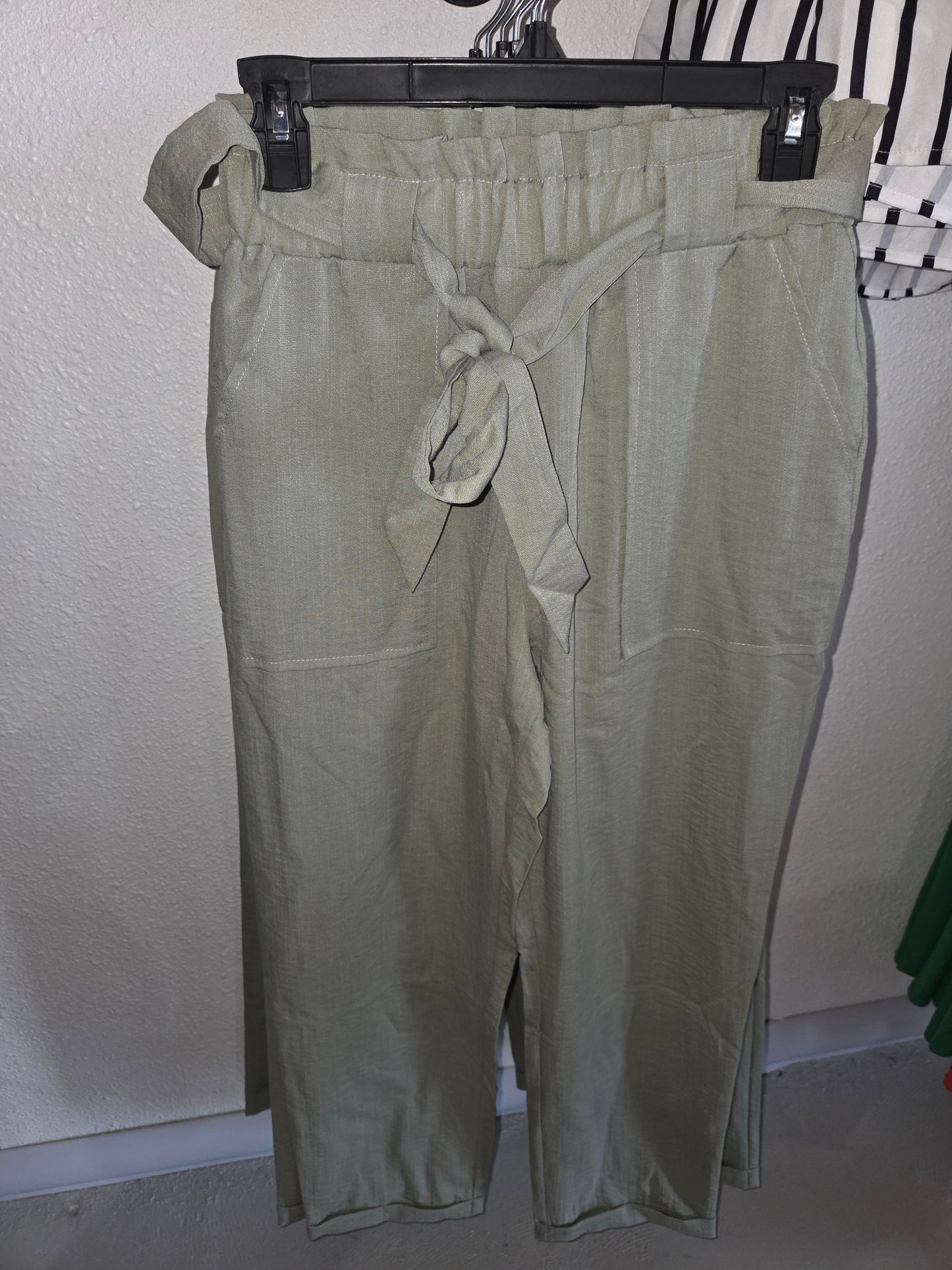 Paper Bag Pants - Sage