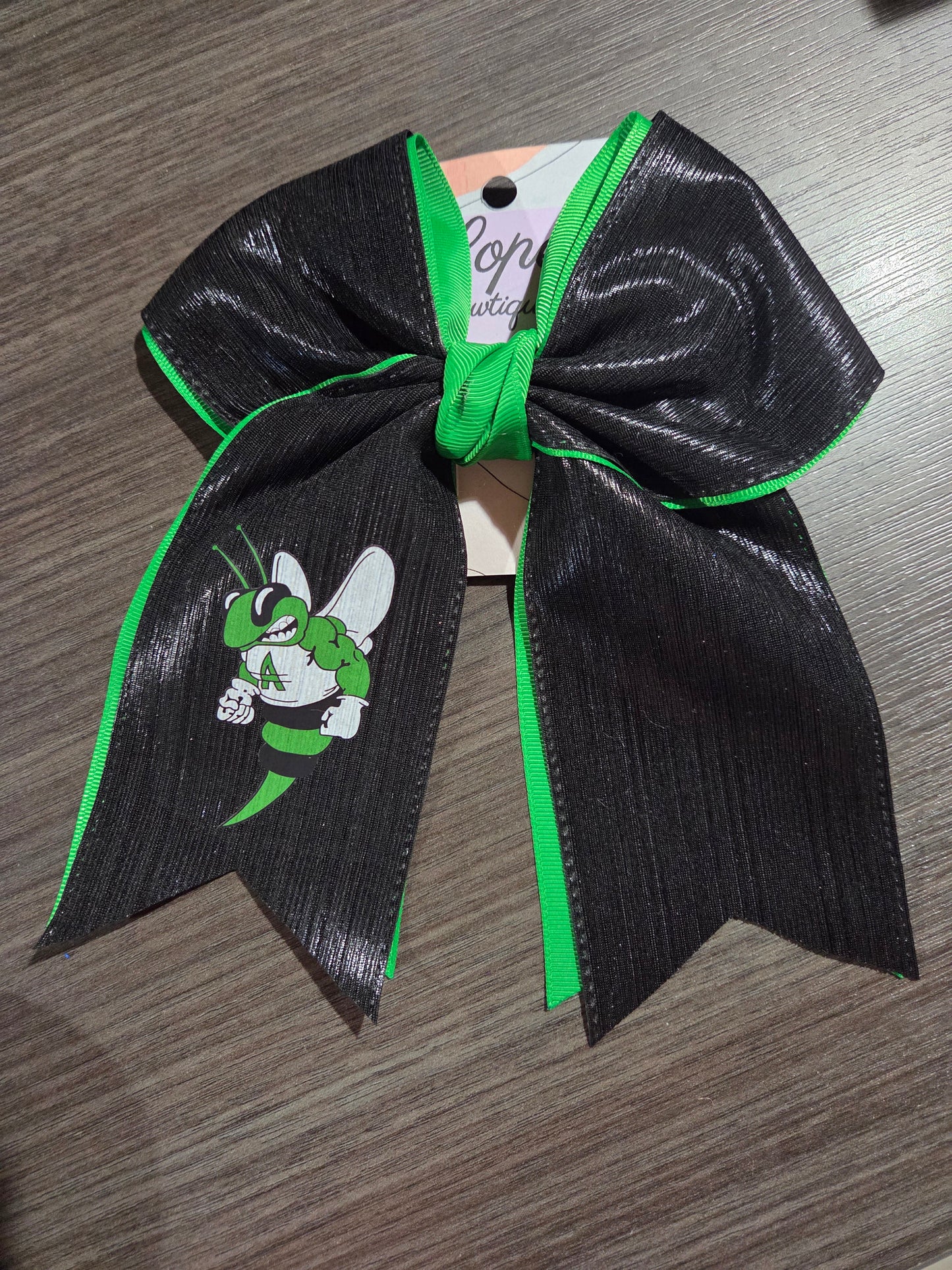 Buzzy Shiny Cheer Bow