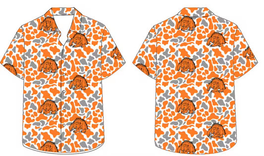 Camo Pines Button Up - Adult