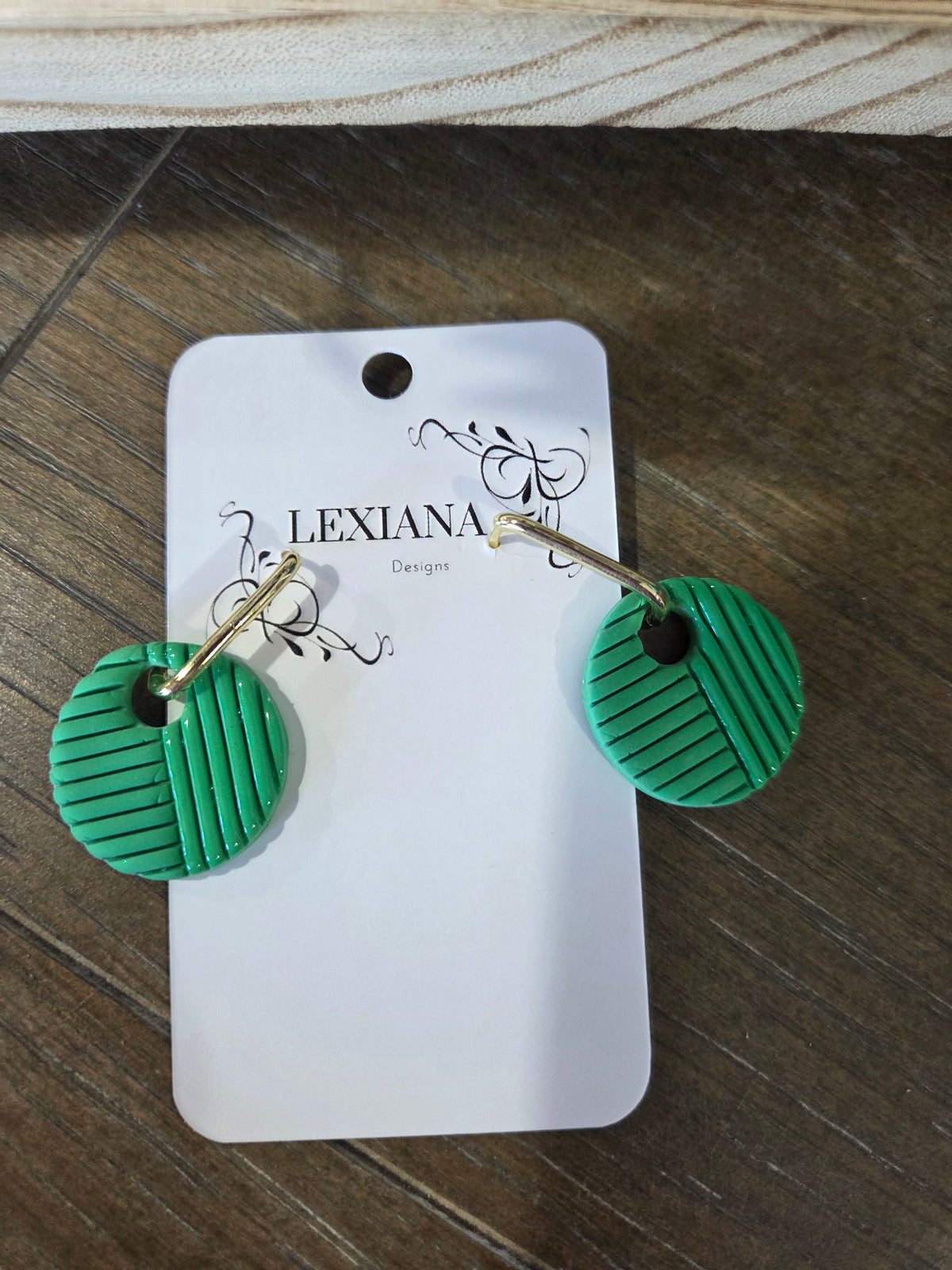 Green Circle Charms
