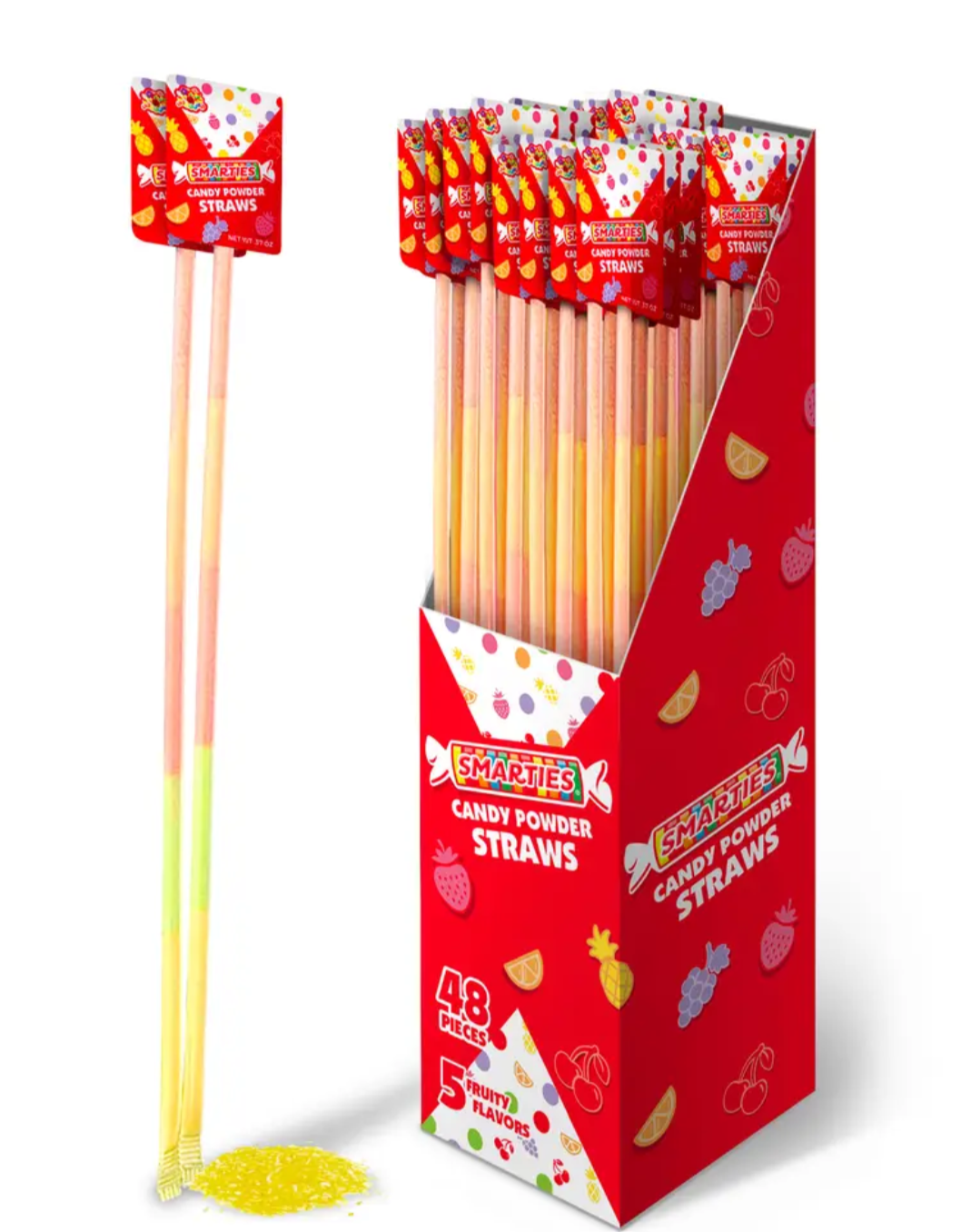 Smarties Powder Straws