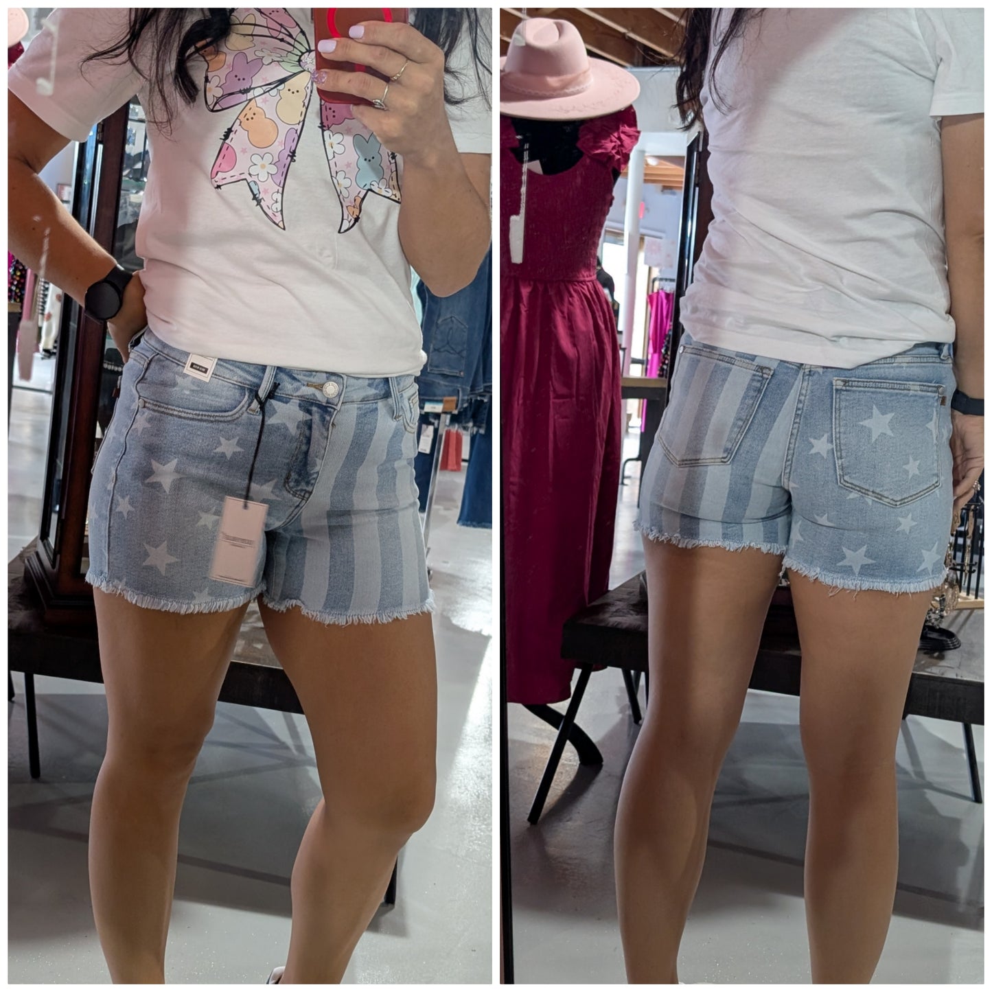 Stars & Stripes Shorts - Judy Blue