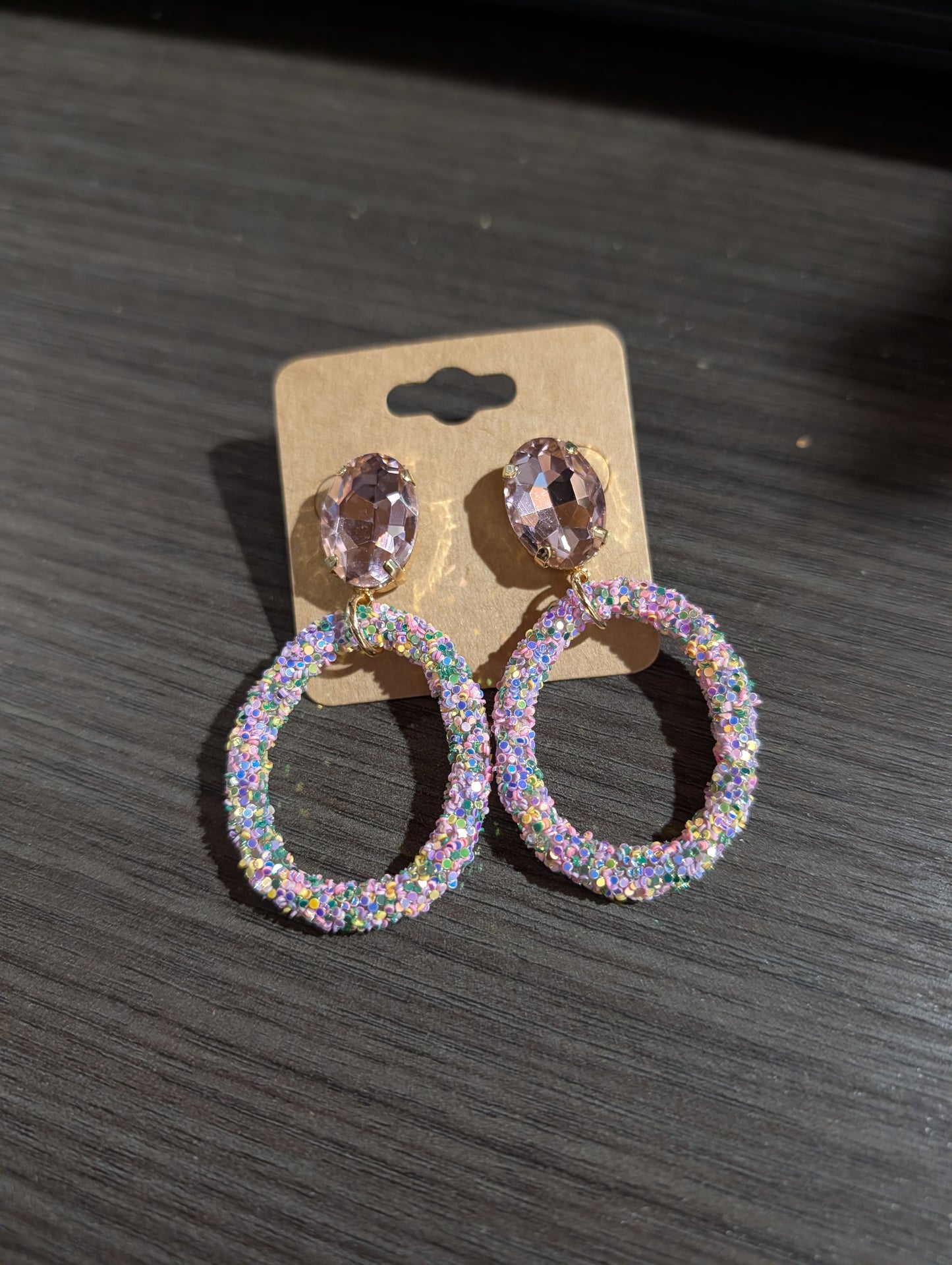 Pink Glitter Rhinestone