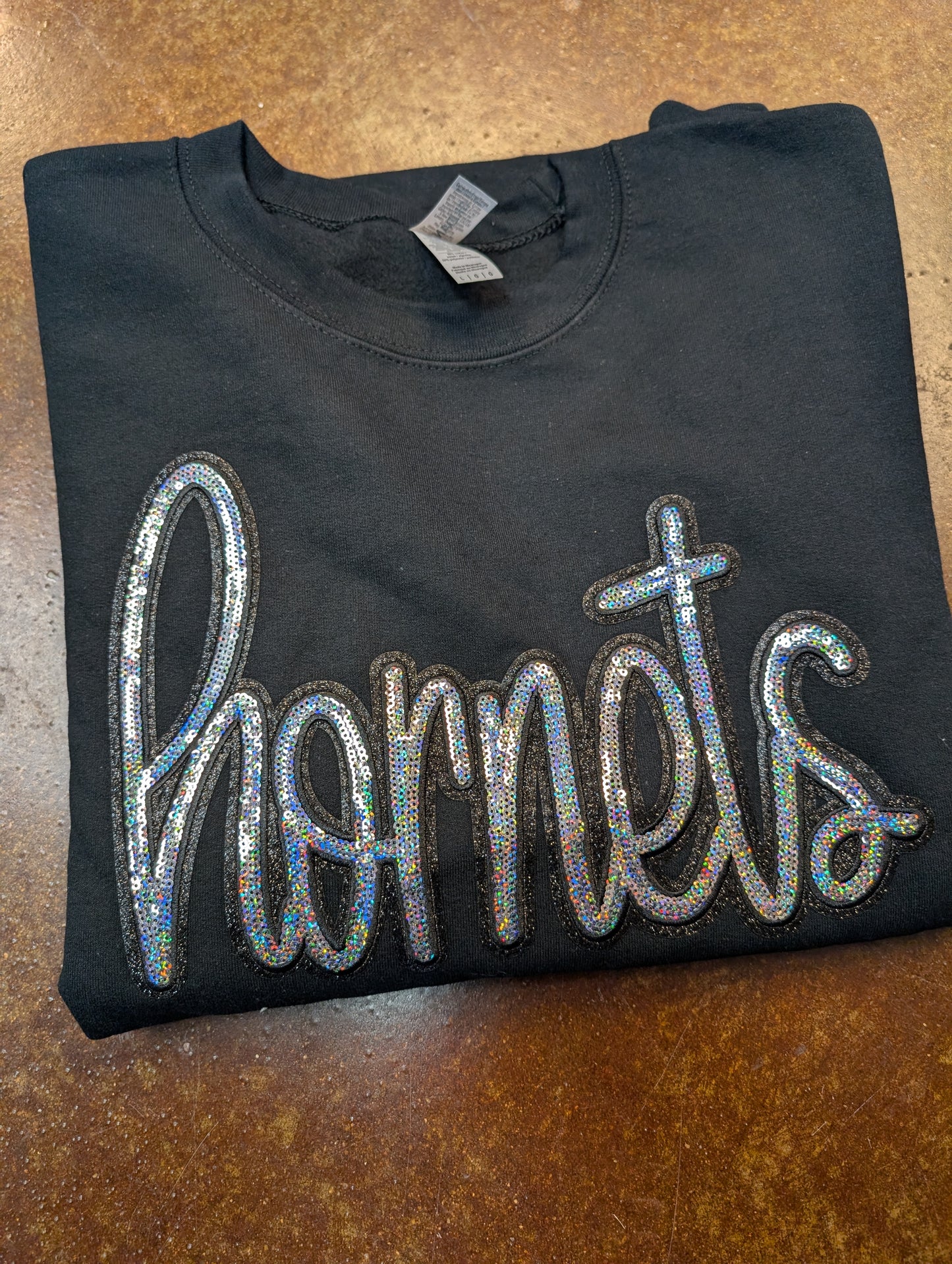 Hornets Sequin Patch Sweatshirt