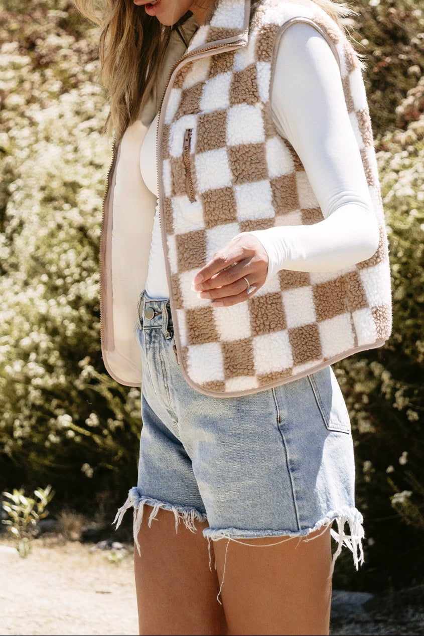 CHECKERED VEST