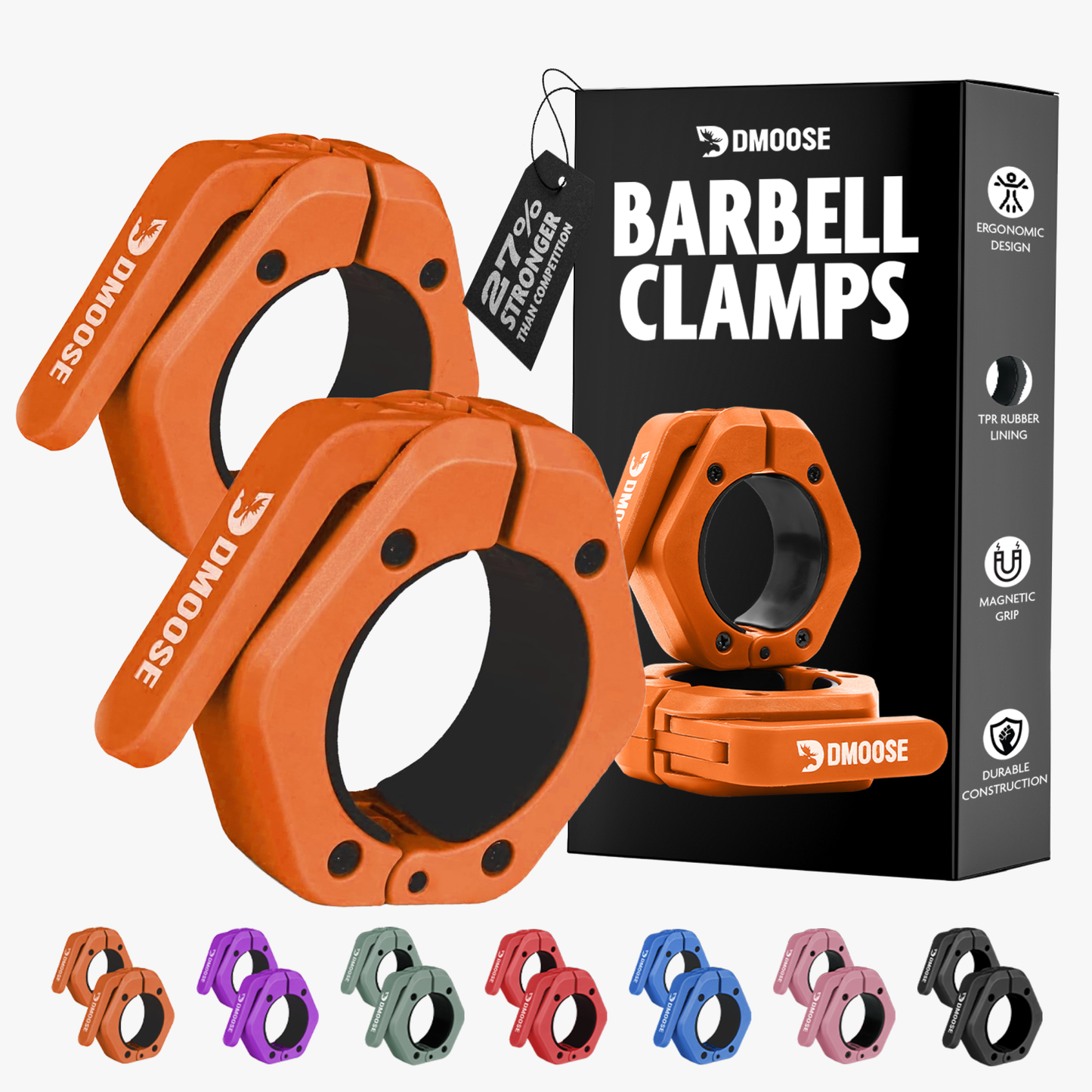 Barbell Clamps: Blue / Non Magnetic