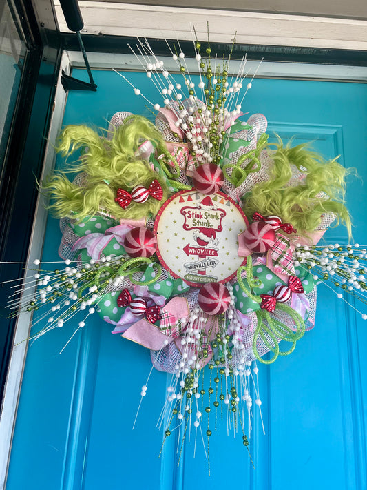 Stink, Stank, Stunk Wreath