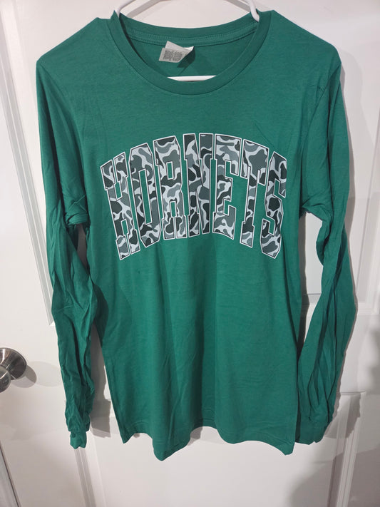 Grn Camo Hornets LS