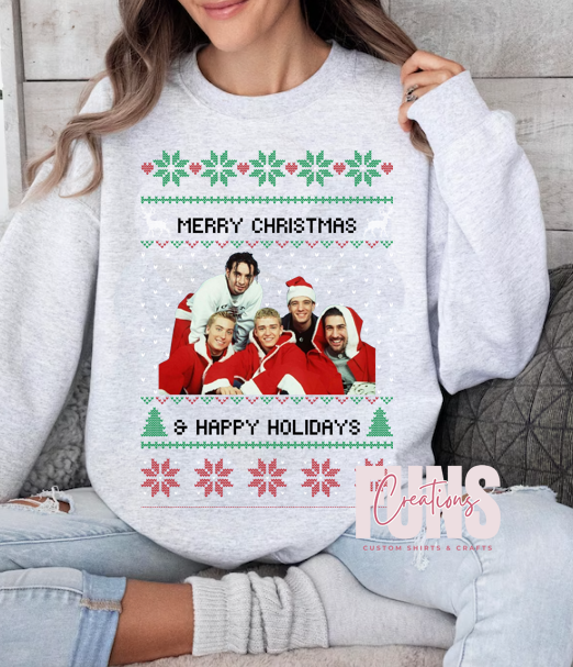 *NSync Christmas DTF Transfer