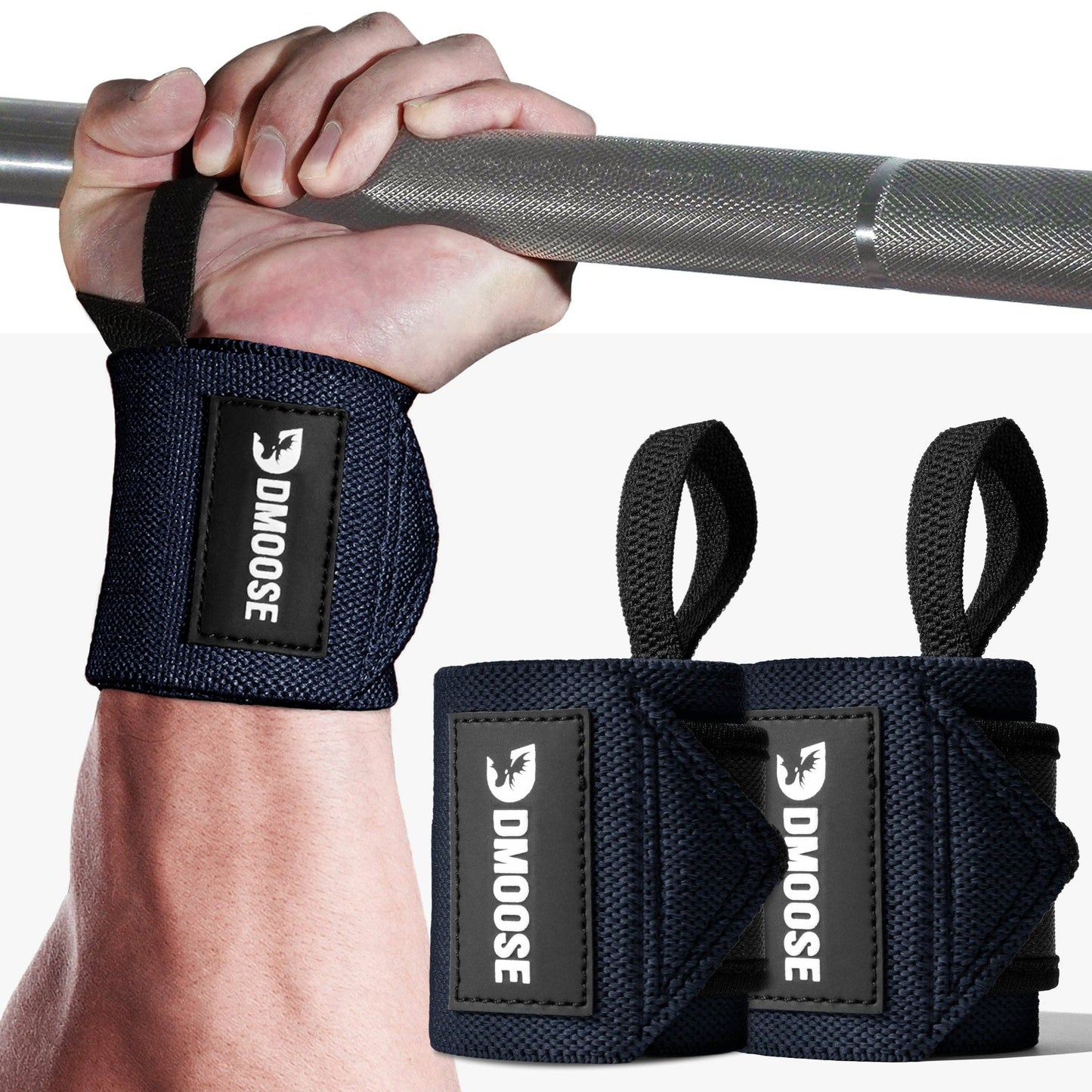 Wrist Wraps: Black Stripes / 18"