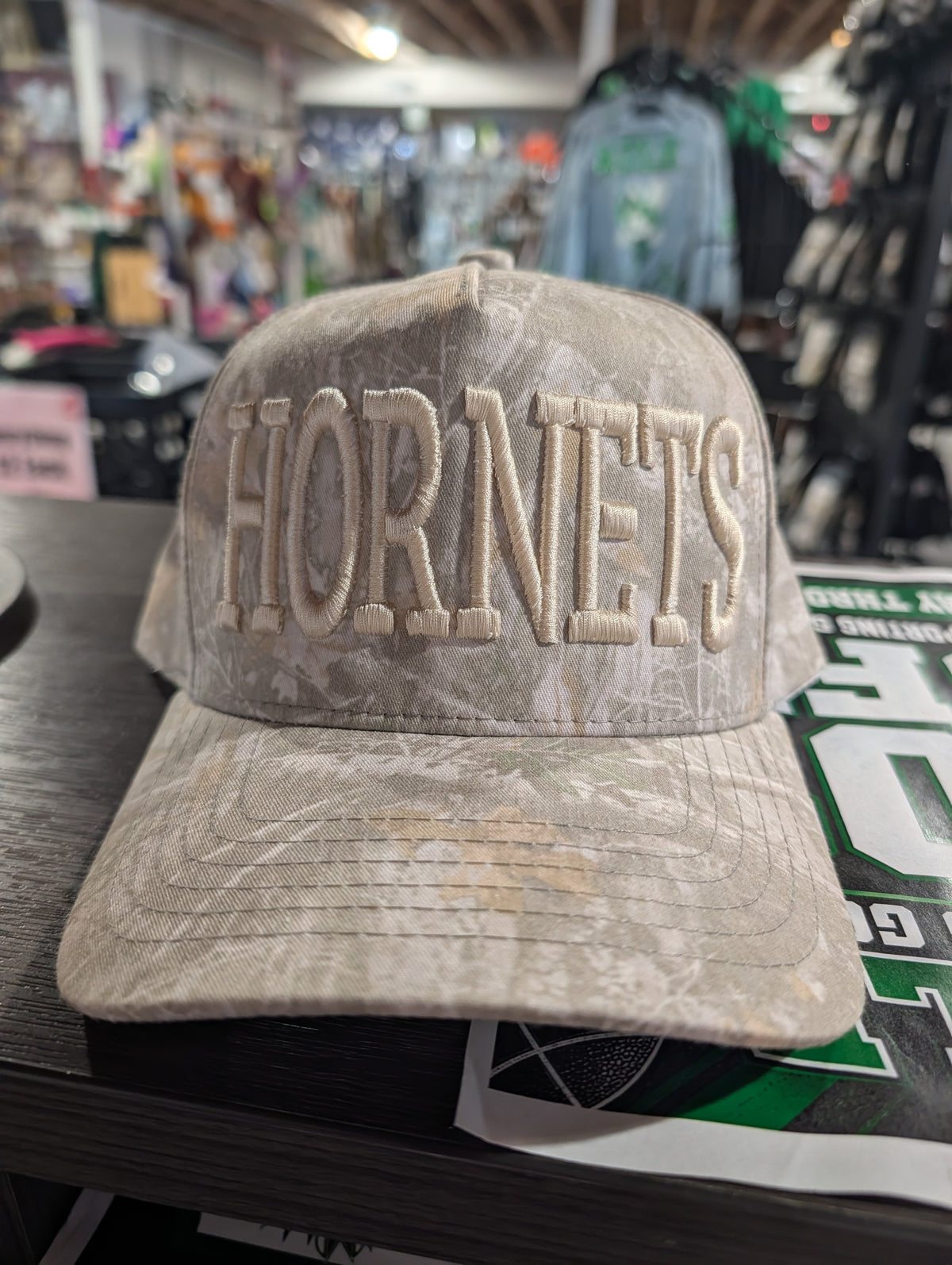 Hornets Puff Camo Hat