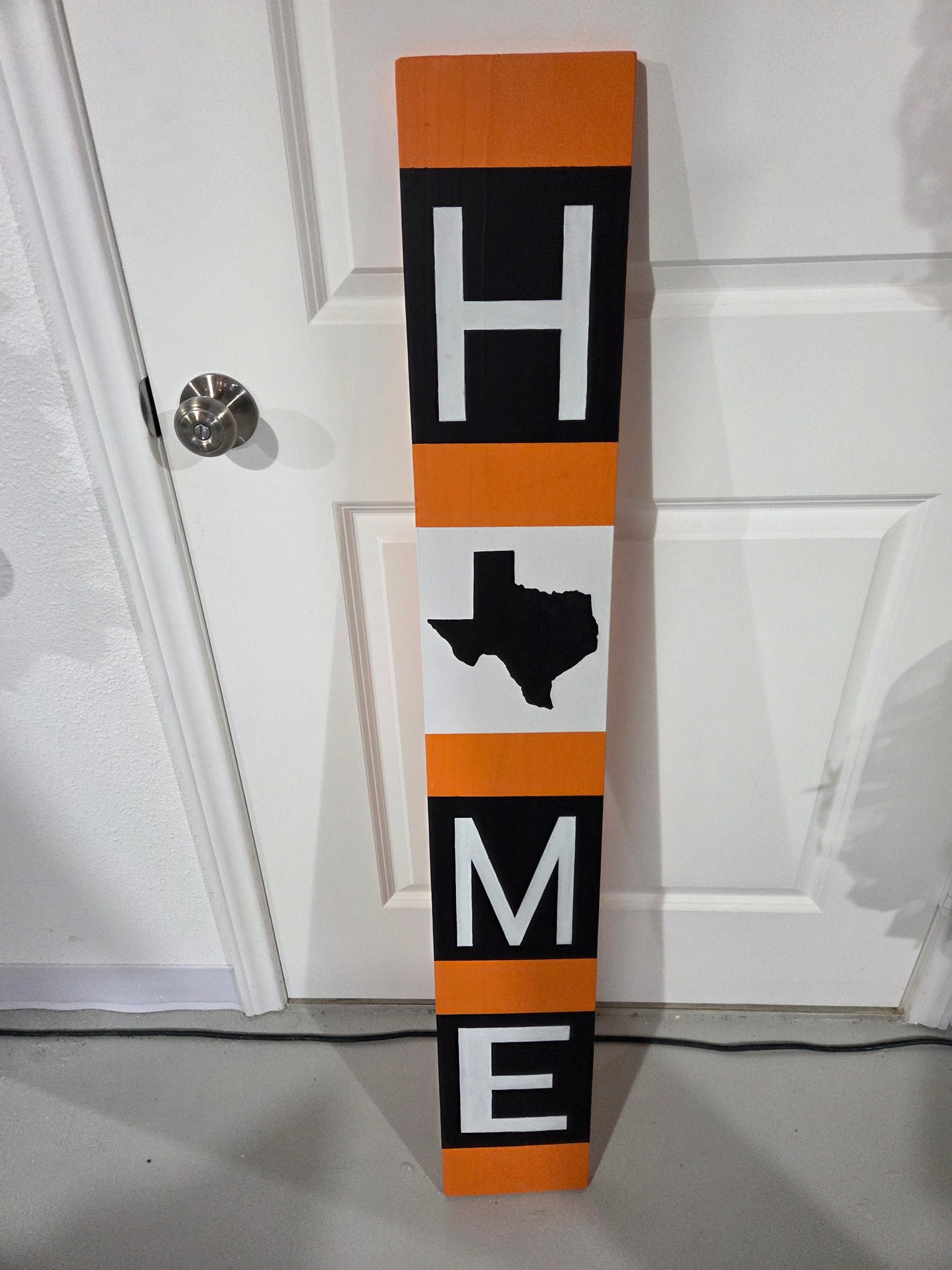 Orange Home Porch Sign
