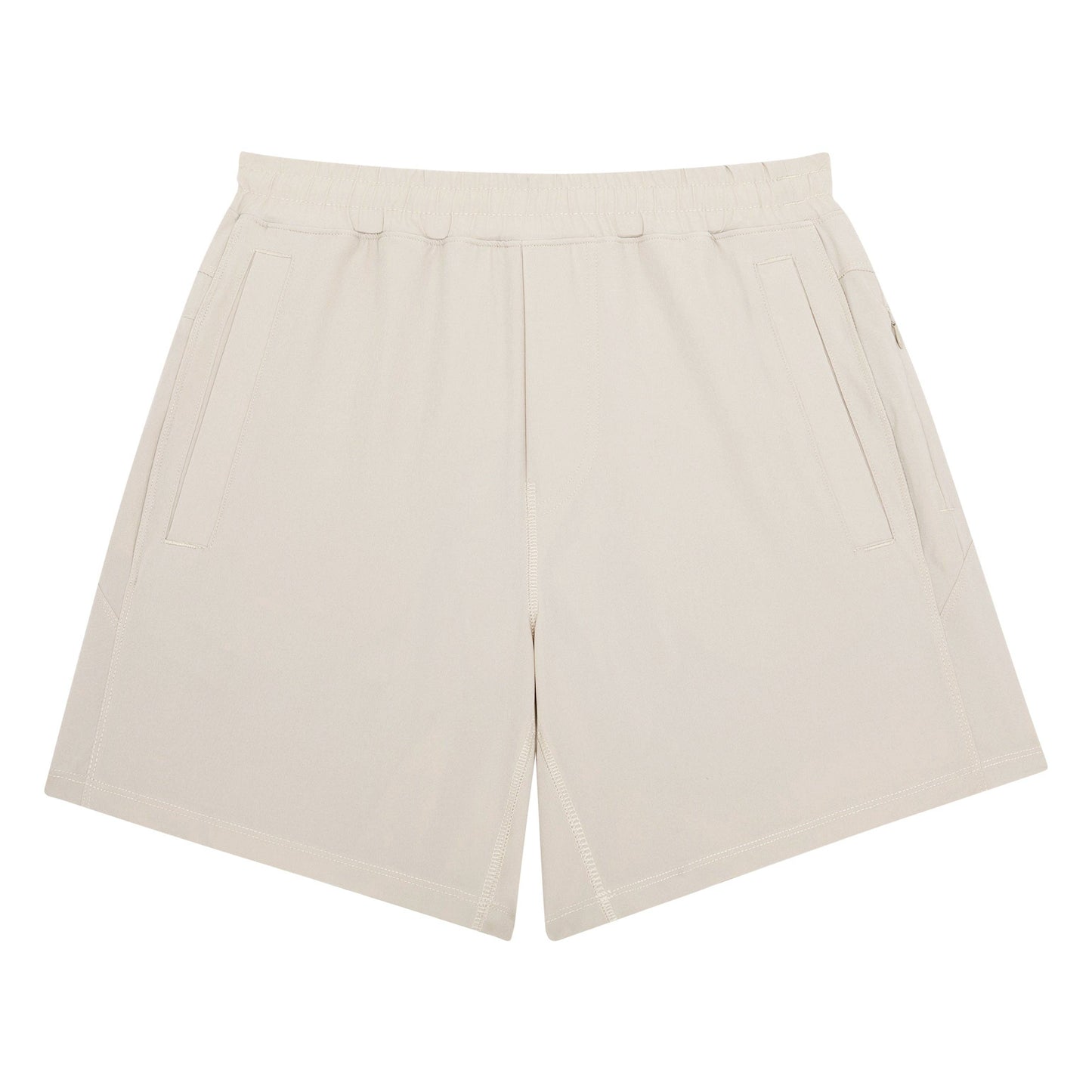 Stone Khaki Freeballers - Sport Shorts: 8" Inseam / Built-in Liner / Medium