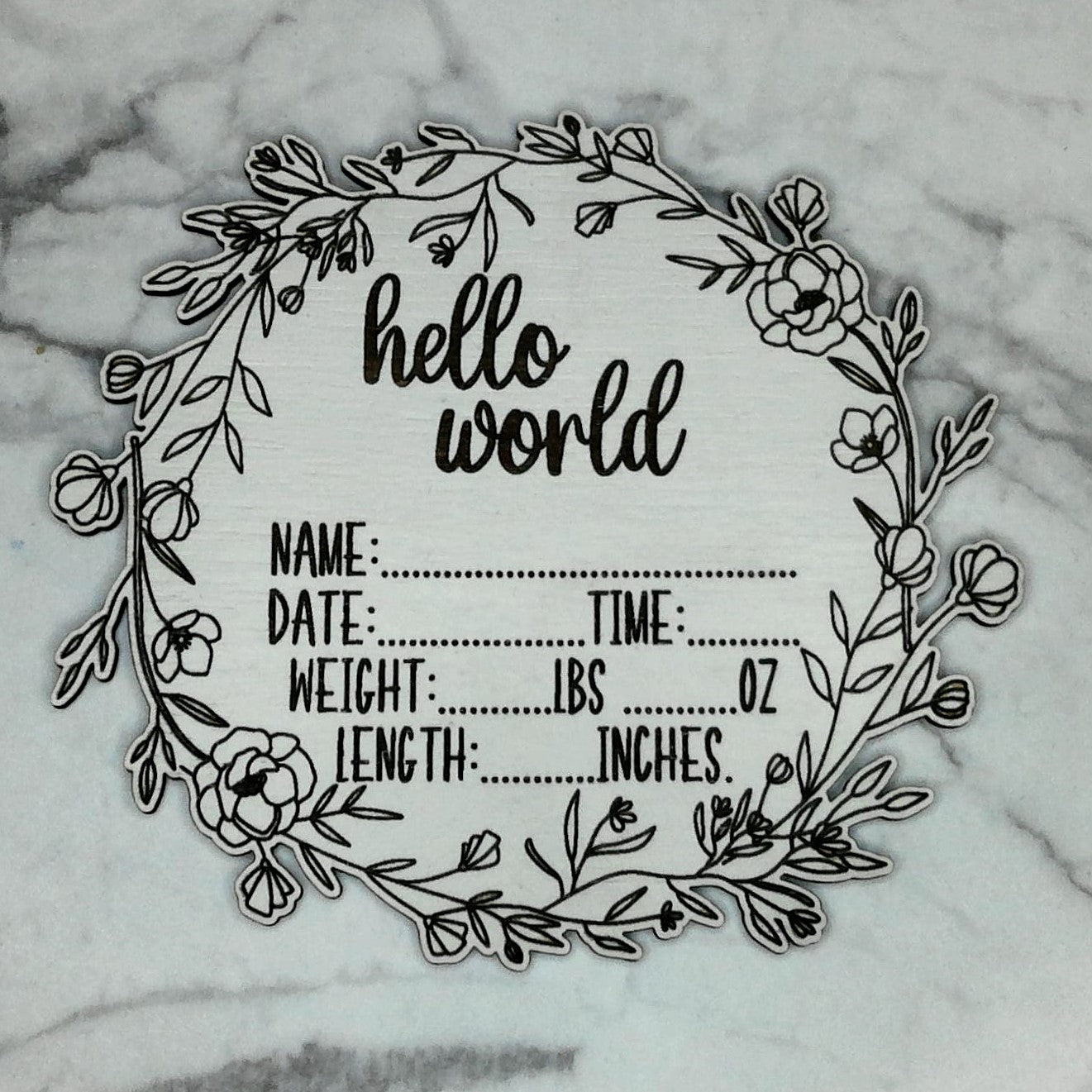 Announcement:  Hello World - (Fill-In)