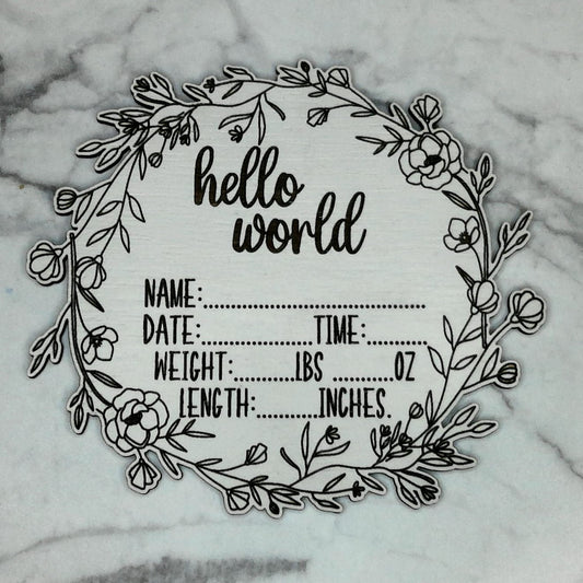 Announcement:  Hello World - (Fill-In)