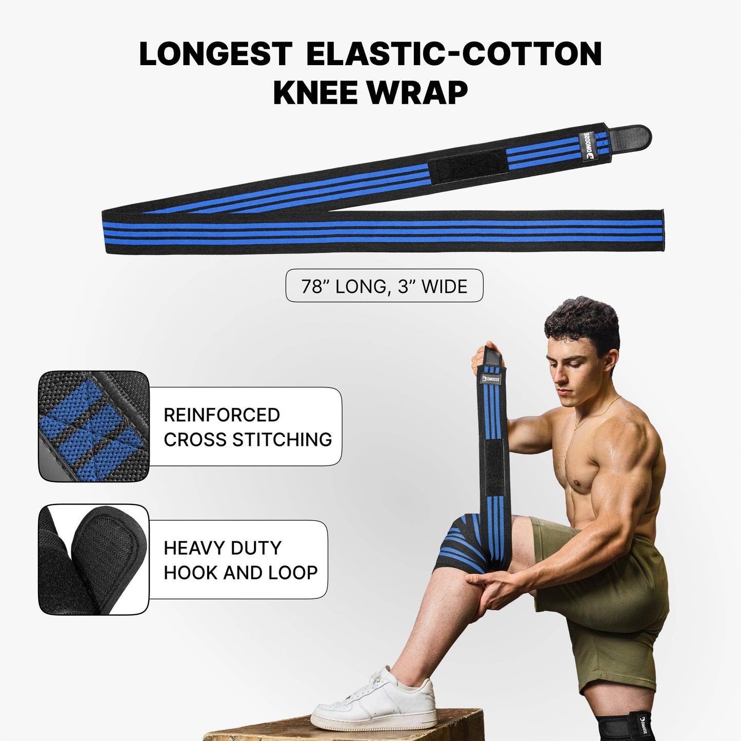 Knee Wraps for Weightlifting: American I (Pair)