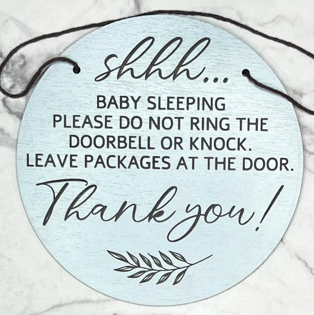 Shhh Sleeping Baby Circle