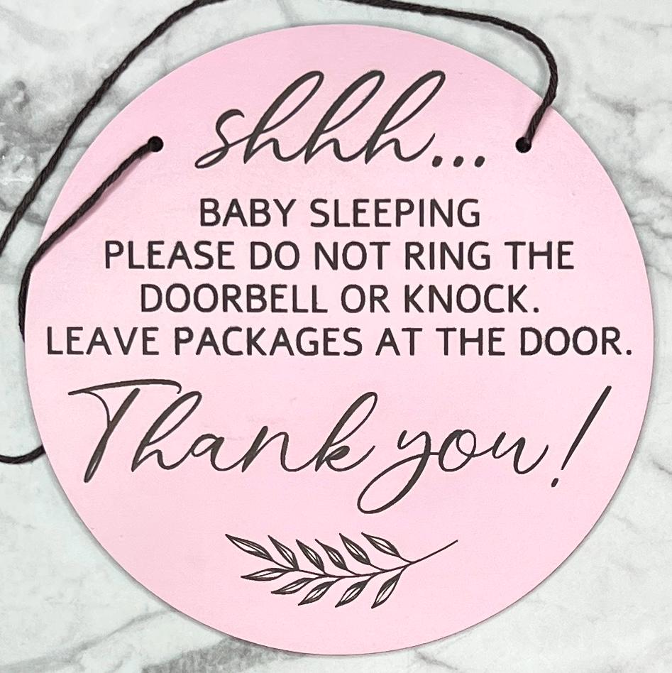 Shhh Sleeping Baby Circle