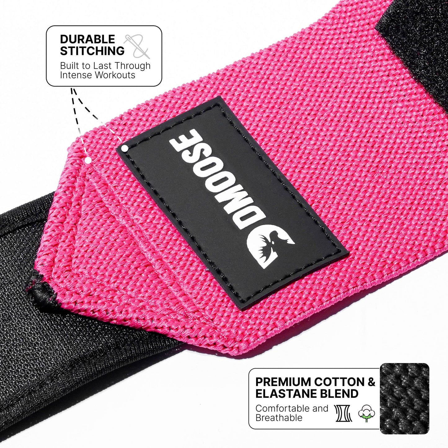 Wrist Wraps: Black Stripes / 18"