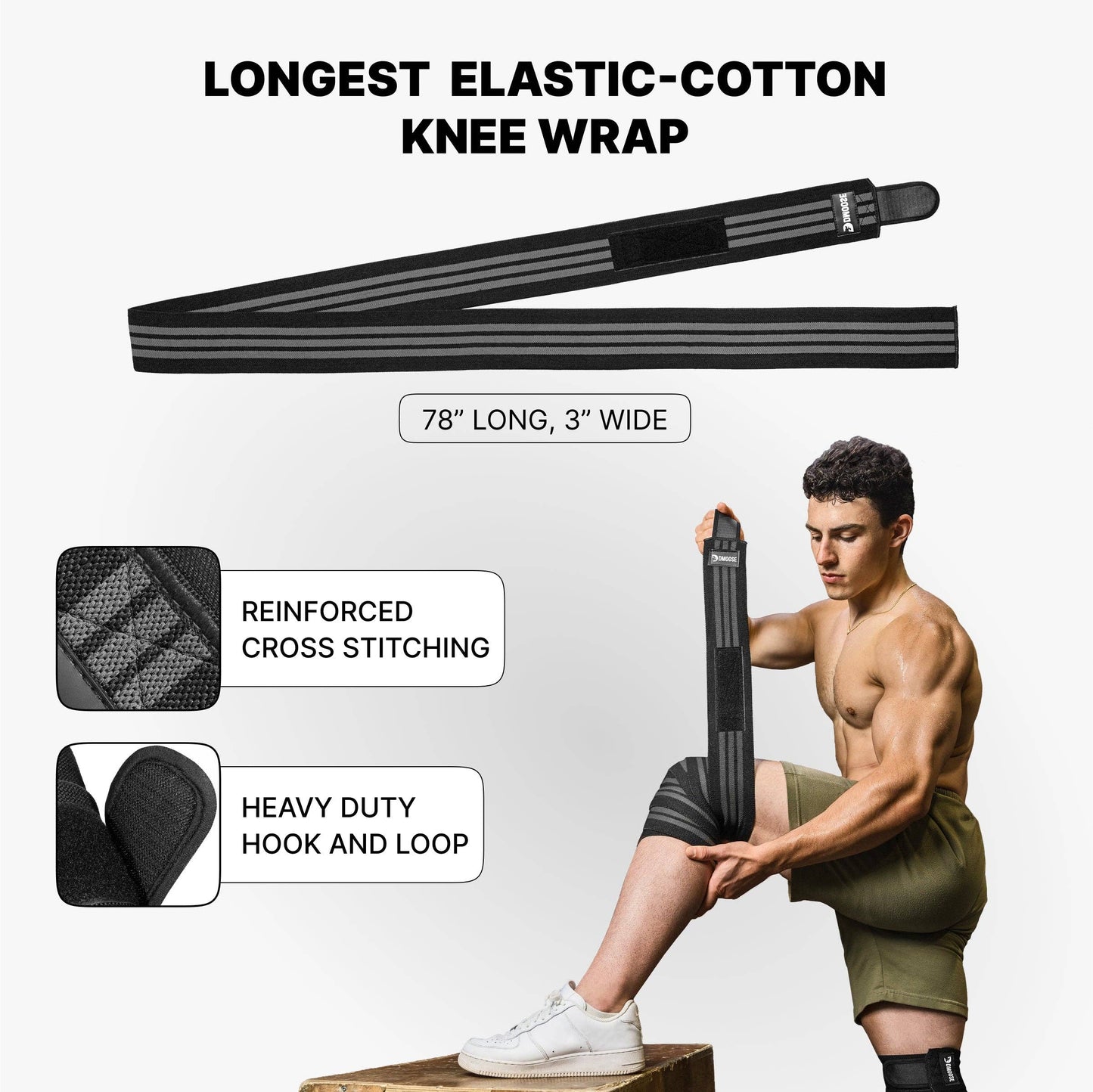 Knee Wraps for Weightlifting: American I (Pair)