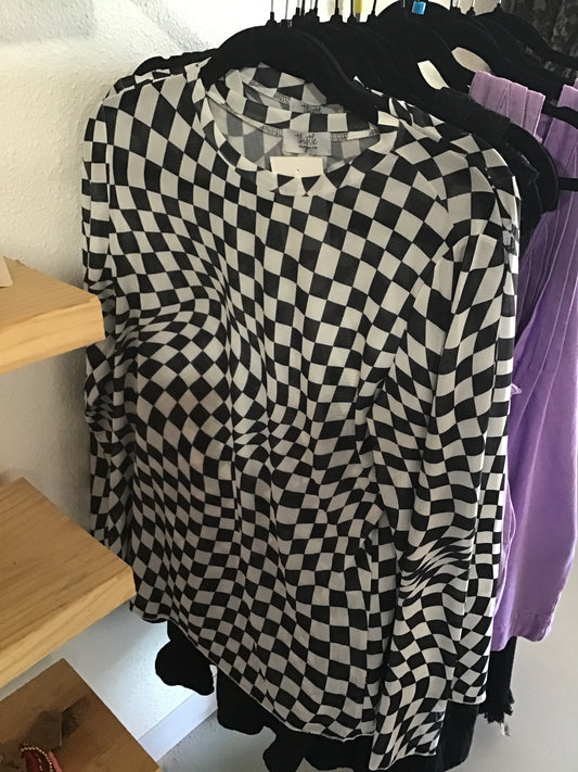 CHECKERED LONG SLEEVE