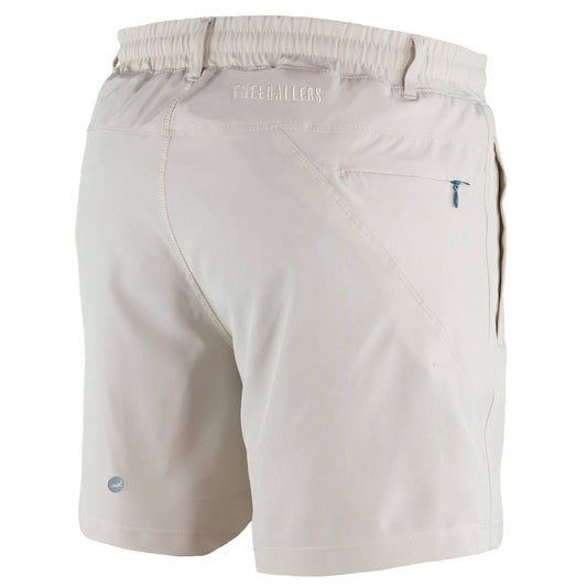 Stone Khaki Freeballers - Sport Shorts: 8" Inseam / Built-in Liner / XX-Large