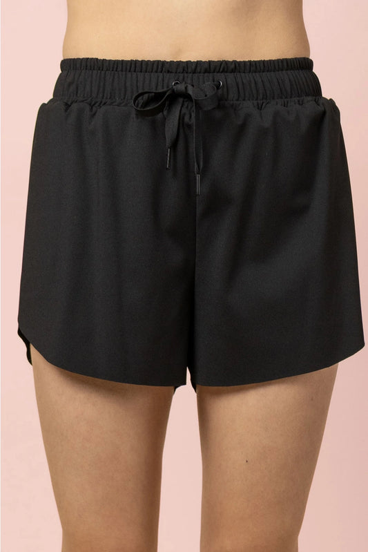 Activewear Shorts- BLACK
