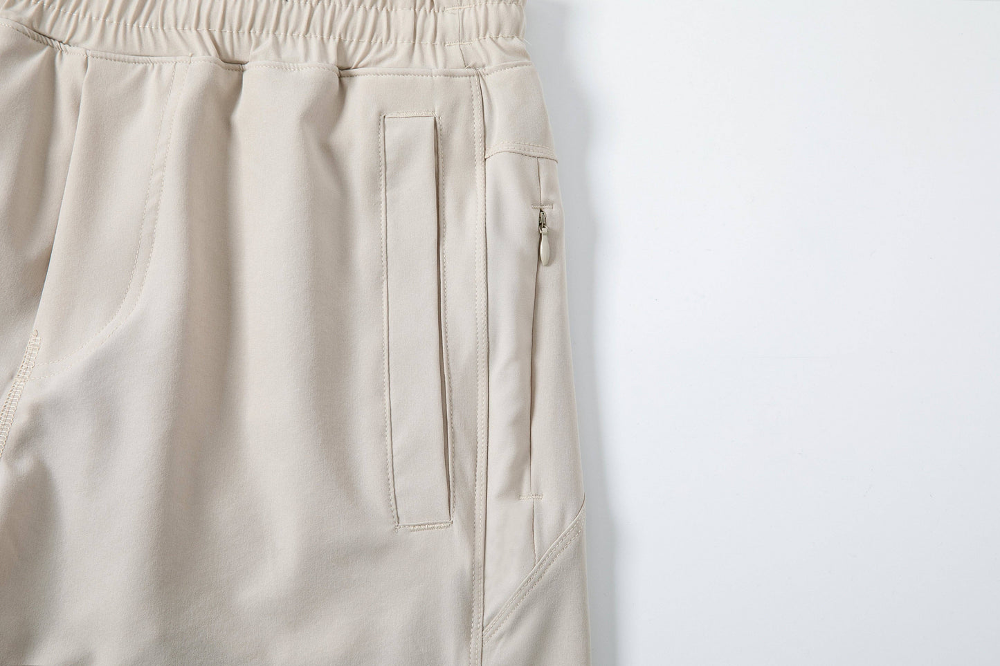 Stone Khaki Freeballers - Sport Shorts: 8" Inseam / Built-in Liner / XX-Large