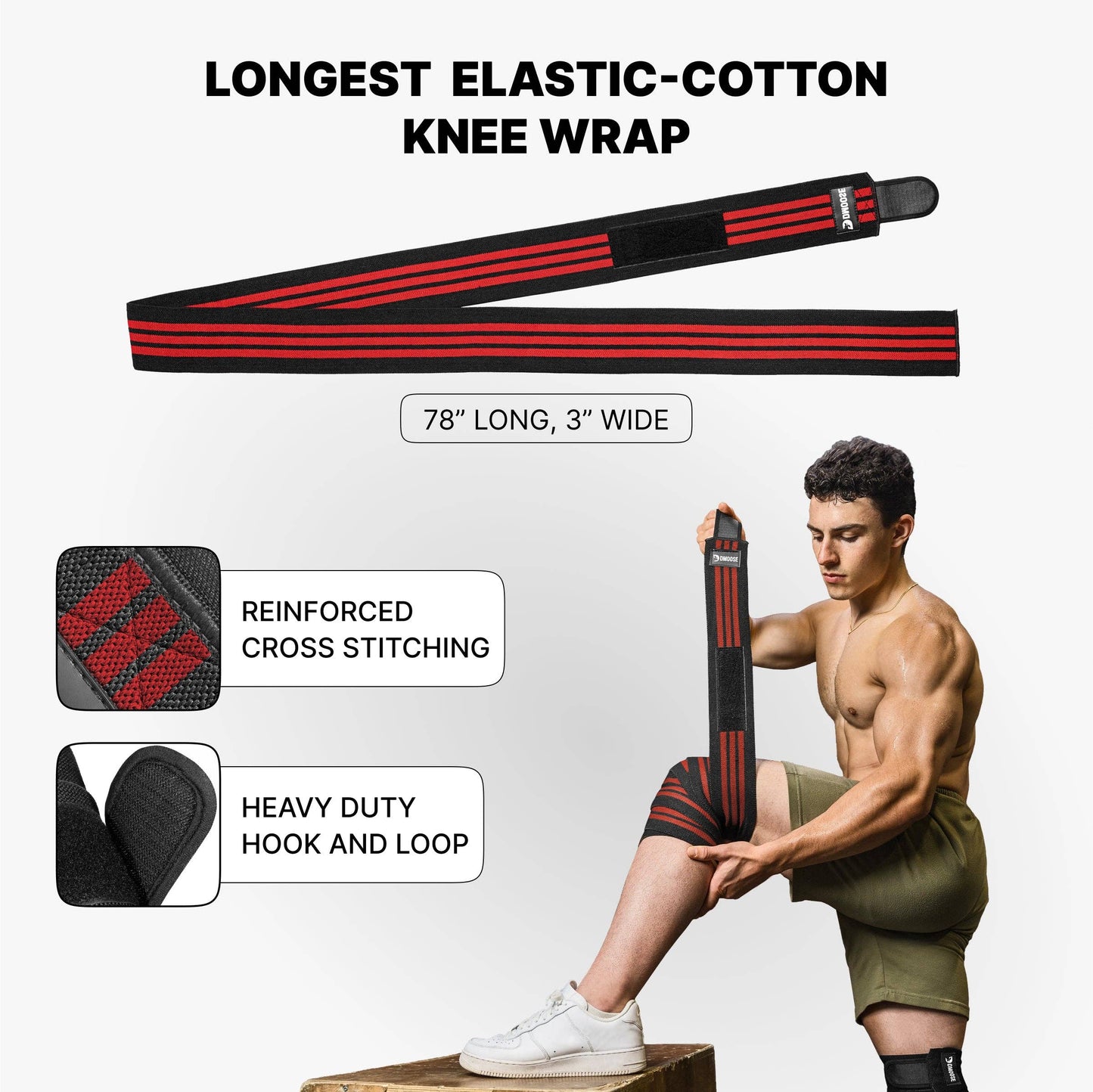 Knee Wraps for Weightlifting: American I (Pair)
