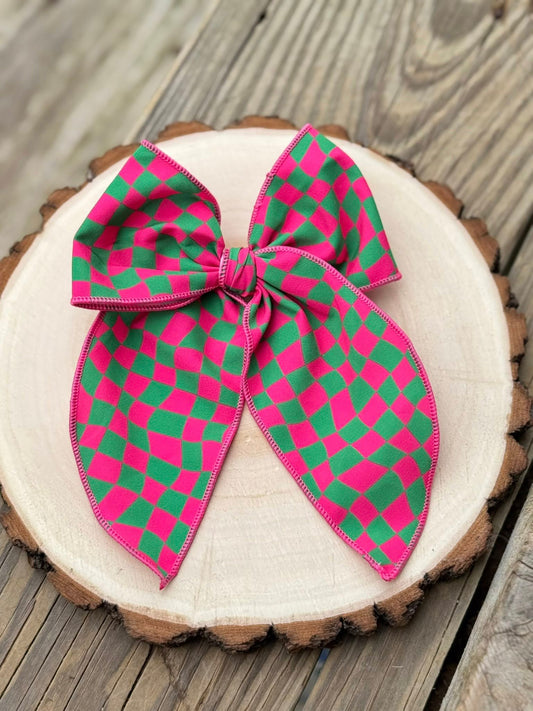 Checkered Long Bow
