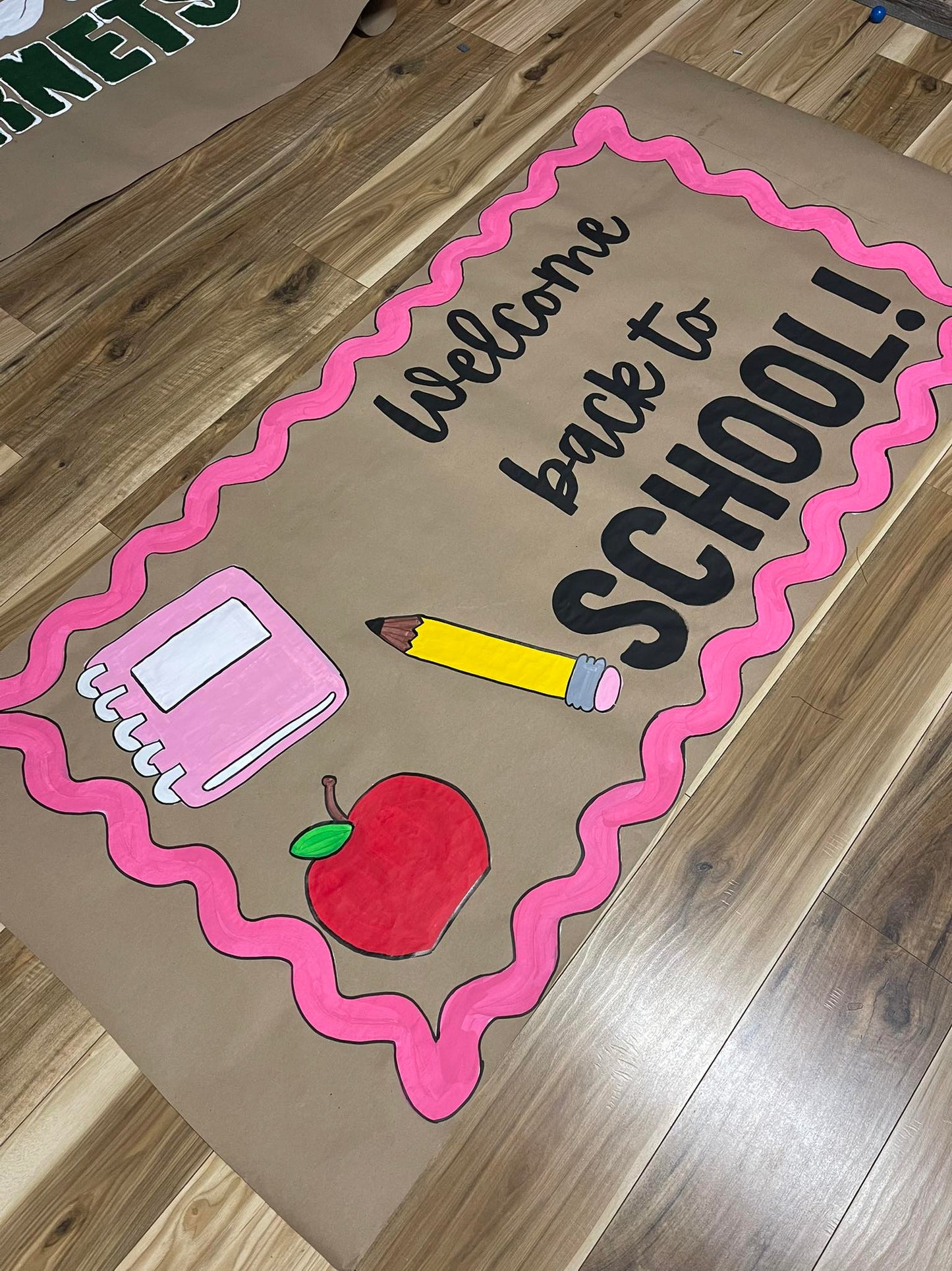 Pink Welcome Back to School Banner