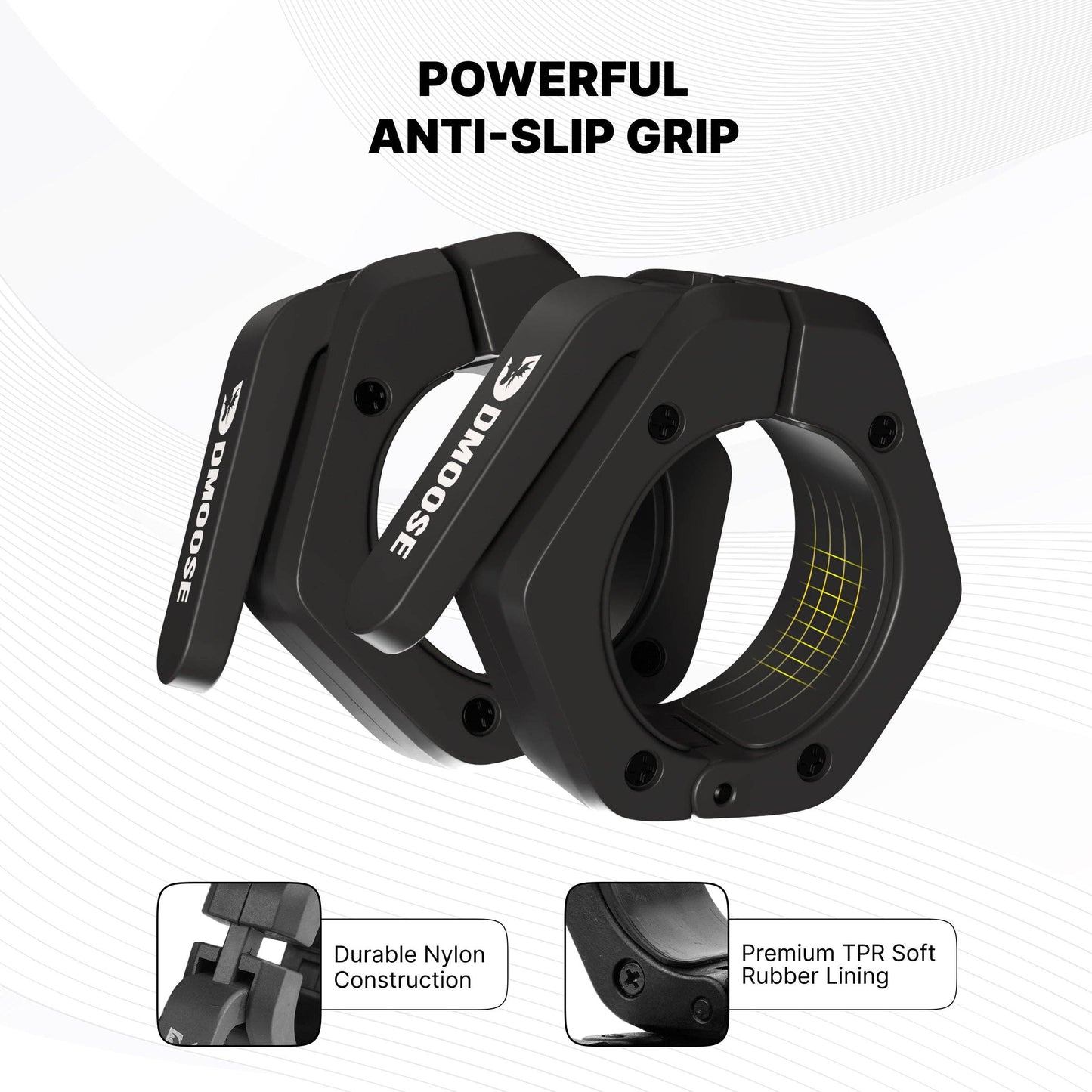 Barbell Clamps: Black / Non Magnetic
