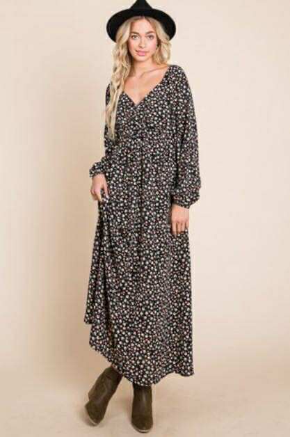 Floral Long Sleeve Dress