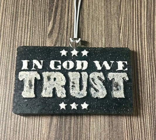 In God We Trust- Mahogany Teakwood