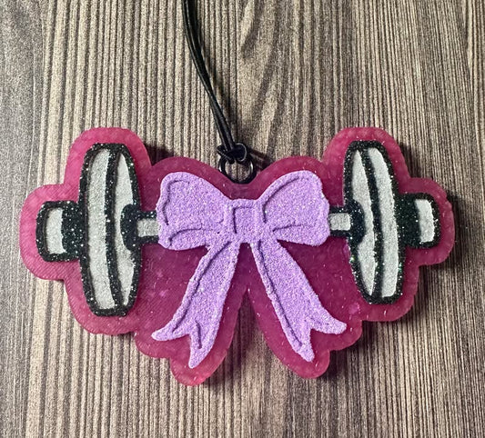 Barbell Bow- Black Cherry