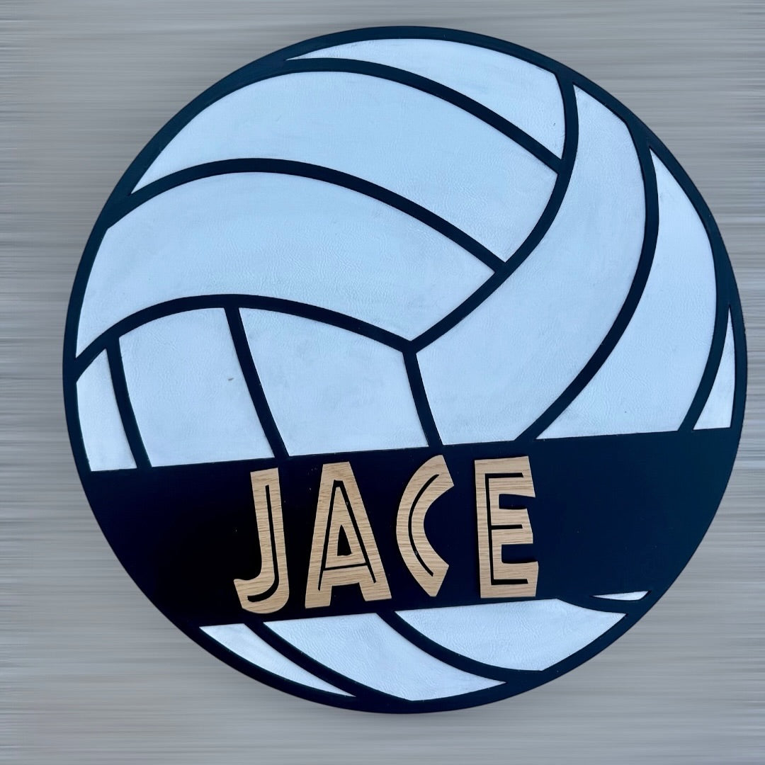 Volleyball Name Sign