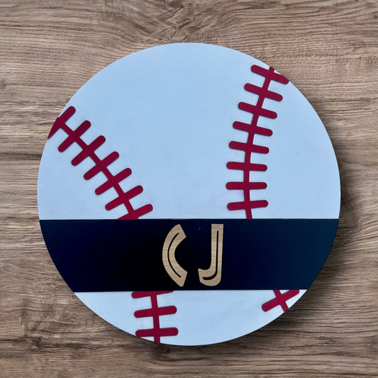 Baseball Name Sign