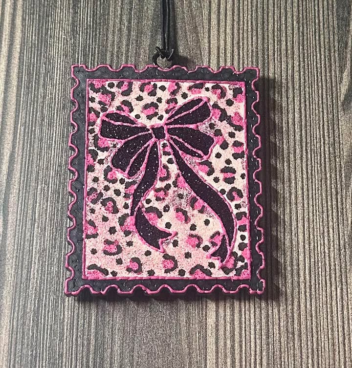 Pink Leopard Bow- Diva