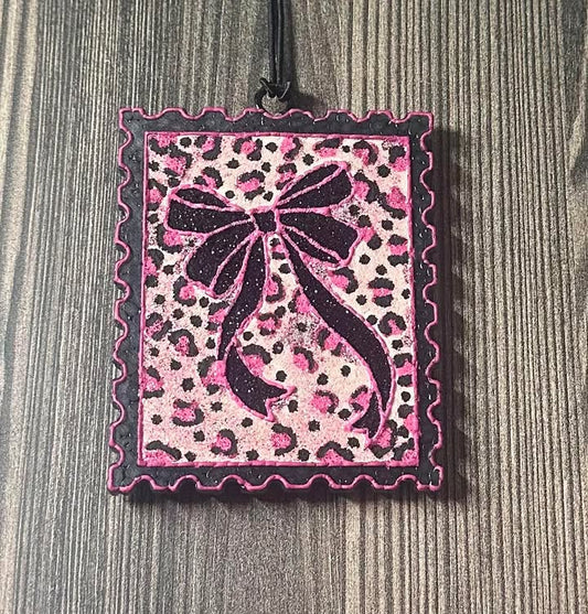 Pink Leopard Bow- Diva