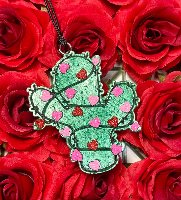 Heart Cactus- Leather &Lace